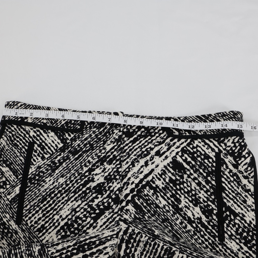 Zara Basic Black White Abstract Cigarette Pants D… - image 6